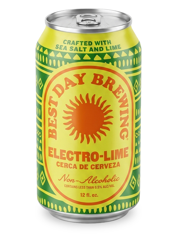 Electro-Lime by Best Day Brewing, a Mexican-Style Lager non-alcoholic beer