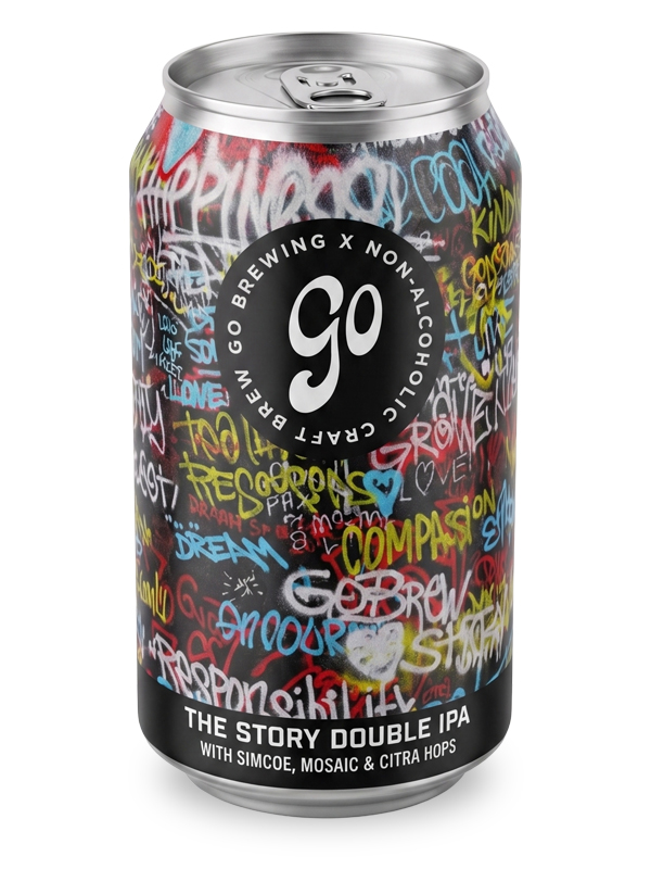 The Story Double IPA by Go Brewing, a Double IPA non-alcoholic beer