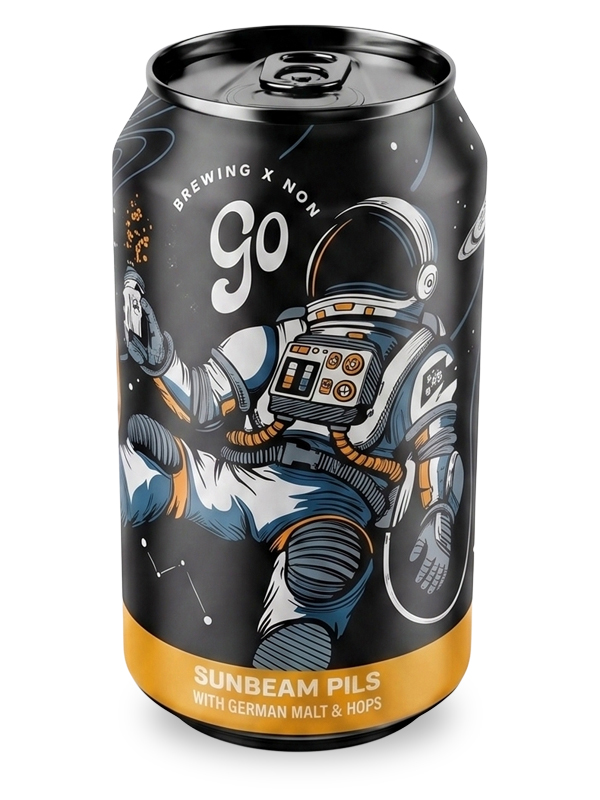 Sunbeam Pils by Go Brewing, a Pilsner non-alcoholic beer