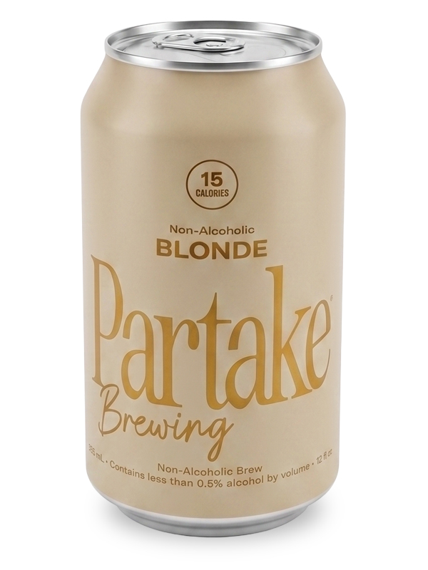 Partake Blonde by Partake Brewing, a Blonde Ale non-alcoholic beer