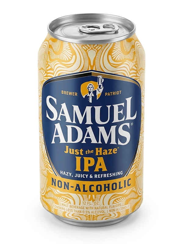 Just The Haze by Samuel Adams, a Hazy IPA non-alcoholic beer