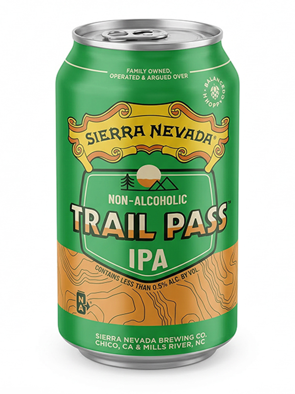 Trail Pass IPA by Sierra Nevada Brewing Co., a IPA non-alcoholic beer