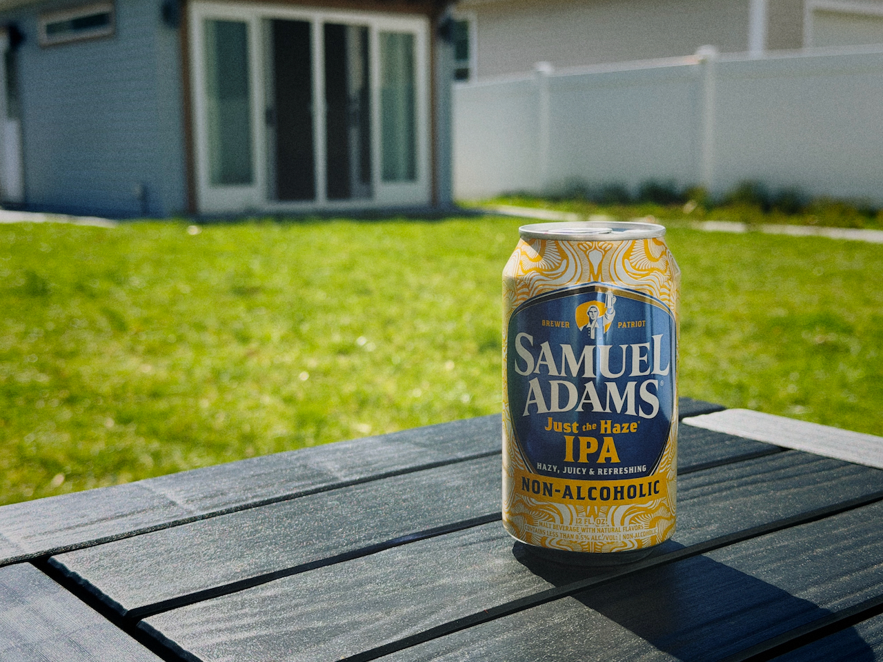 Just The Haze by Samuel Adams, a Hazy IPA non-alcoholic beer